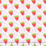 ABC's Of Color - Strawberries Pink Yardage Primary Image