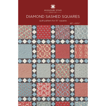 Diamond Sashed Squares Quilt Pattern by Missouri Star