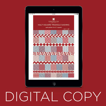 Digital Download - Half-Square Triangle Sashing Quilt Pattern by Missouri Star Primary Image