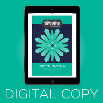 Digital Download - Krystal Mandala Quilt Pattern from Man Sewing Primary Image