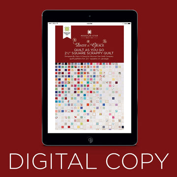 Digital Download - Quilt As You Go 2 1/2" Square Scrappy Quilt Pattern by Missouri Star Primary Image