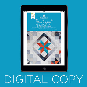 Digital Download - Quilt As You Go 5" Square Star Quilt Pattern by Missouri Star Primary Image