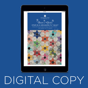 Digital Download - Star in a Hexagon 1 3/4" Quilt Pattern by Daisy & Grace for Missouri Star Primary Image
