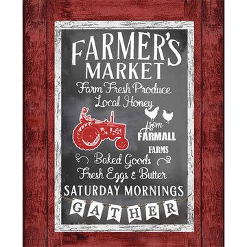 Farmall Farm To Table - Farmer's Market Black Panel Primary Image