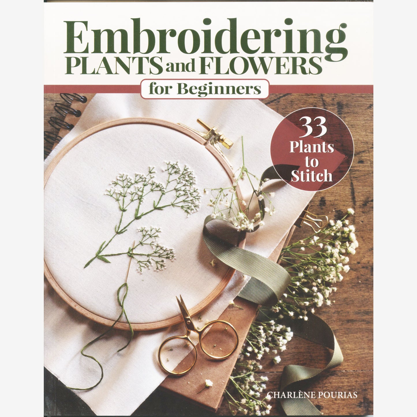 Embroidering Plants and Flowers for Beginners Book Primary Image