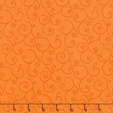 Kimberbell Basics - Scroll Orange Tonal Yardage Primary Image