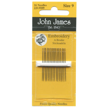 John James Embroidery / Crewel Needles - Size 9 (16 ct)
