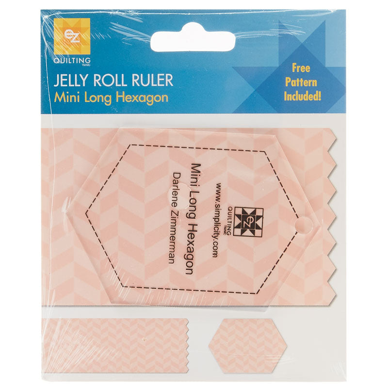 EZ Quilting Jelly Roll Ruler - Mini Long Hexagon Alternative View #1
