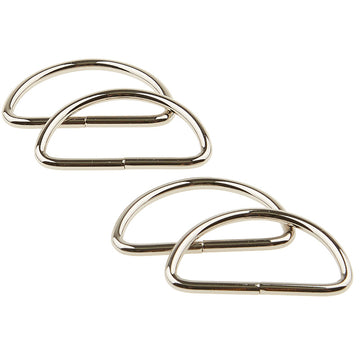 Sallie Tomato 1-1/2" D-Rings - Set of Four Nickel Primary Image