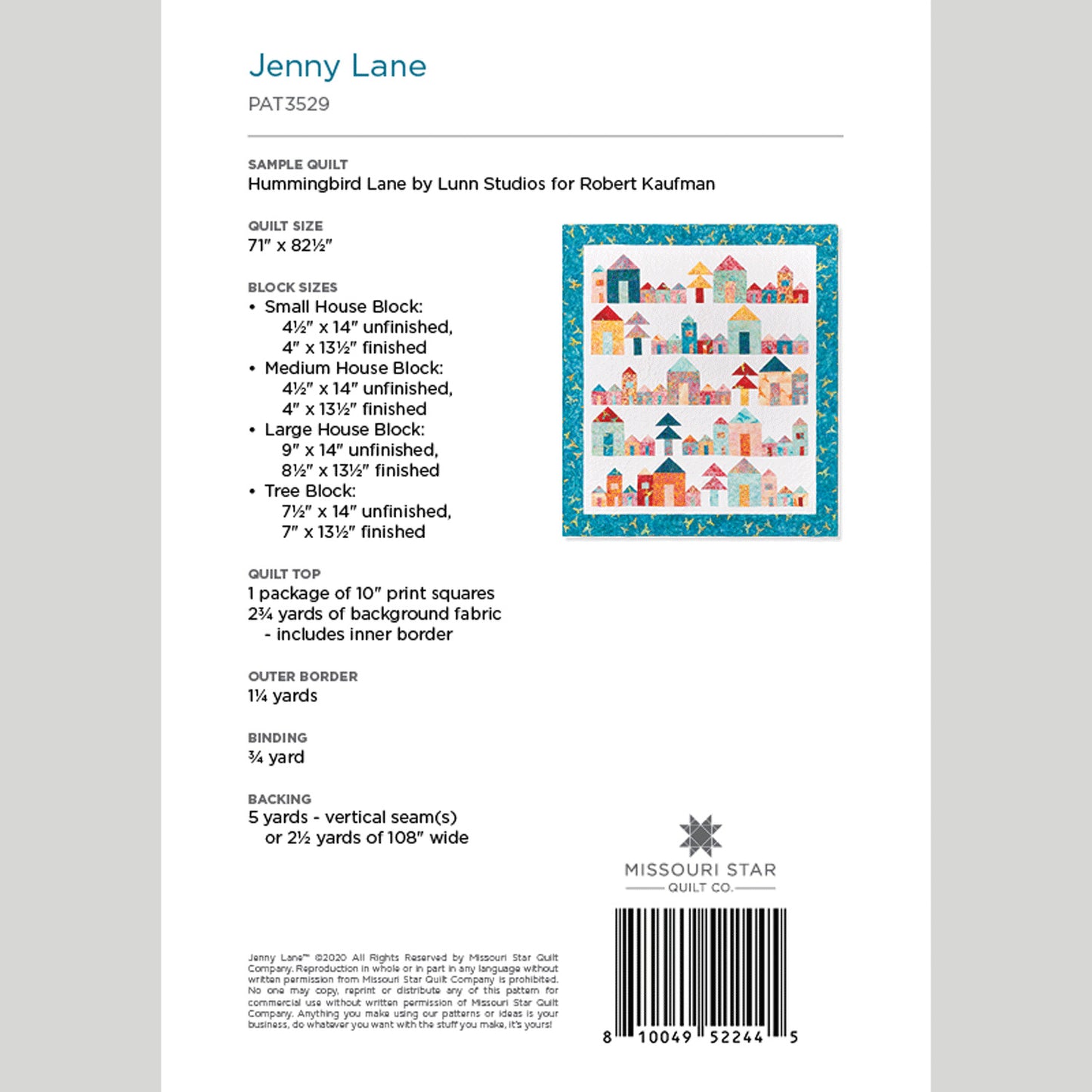 Digital Download - Jenny Lane Quilt Pattern by Missouri Star Alternative View #1