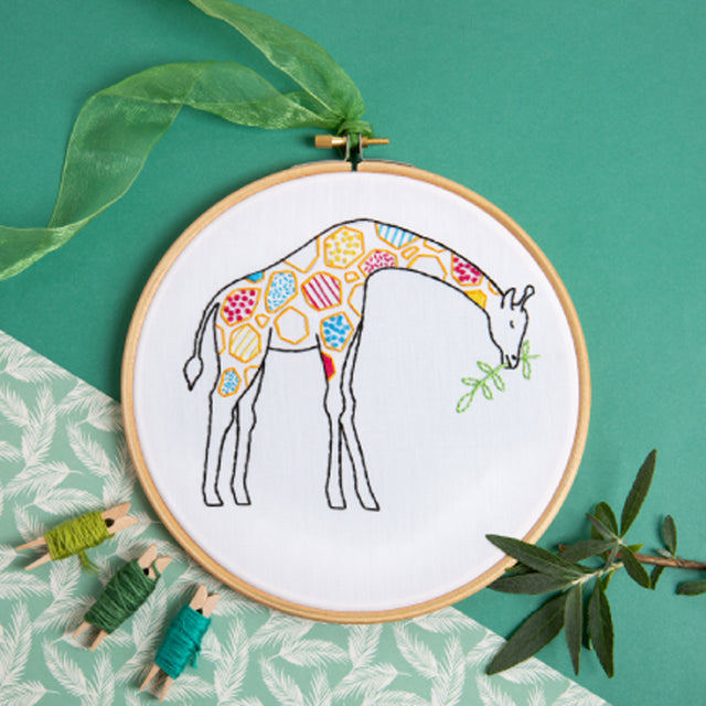 Giraffe Embroidery Kit Primary Image