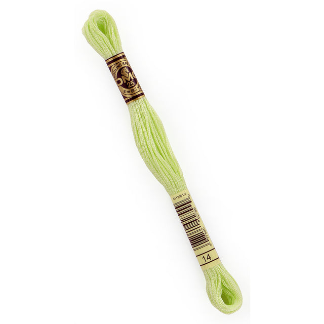 DMC Embroidery Floss - 14 Pale Apple Green Primary Image
