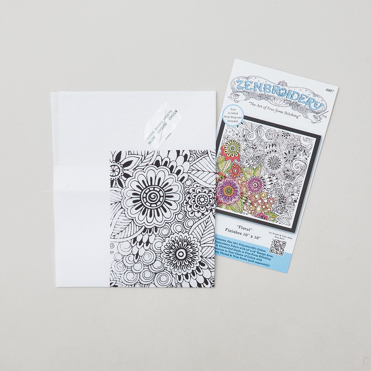 Zenbroidery Small Floral Embroidery Kit Alternative View #1