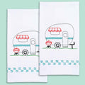 Camper Embroidery Hand Towel Set