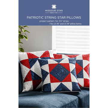Patriotic String Star Pillows Pattern by Missouri Star