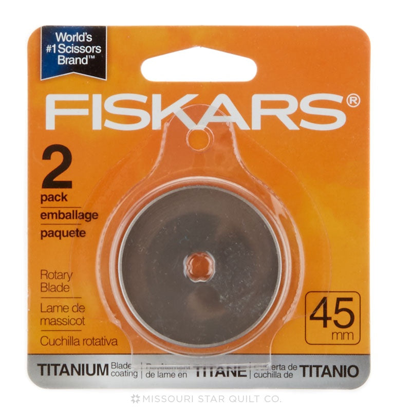 Fiskars 45mm Titanium Coated Replacement Rotary Blade 2 ct.