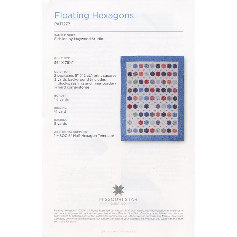 Floating Hexagons Pattern by Missouri Star