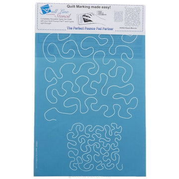 Full Line Stencil - Stipple Meander 2x Stencil