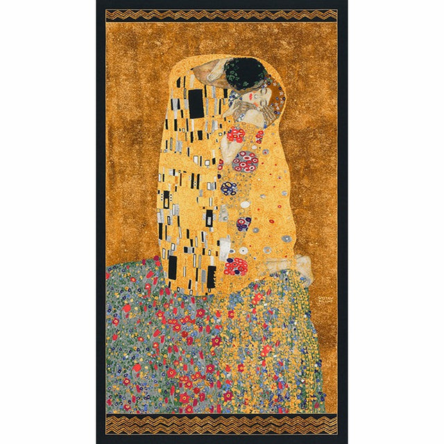 Gustav Klimt - Kiss Gold Metallic Panel