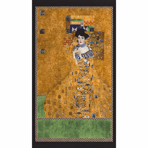 Gustav Klimt - Lady Gold Metallic Panel Gustav Klimt - Lady Gold Metallic Panel