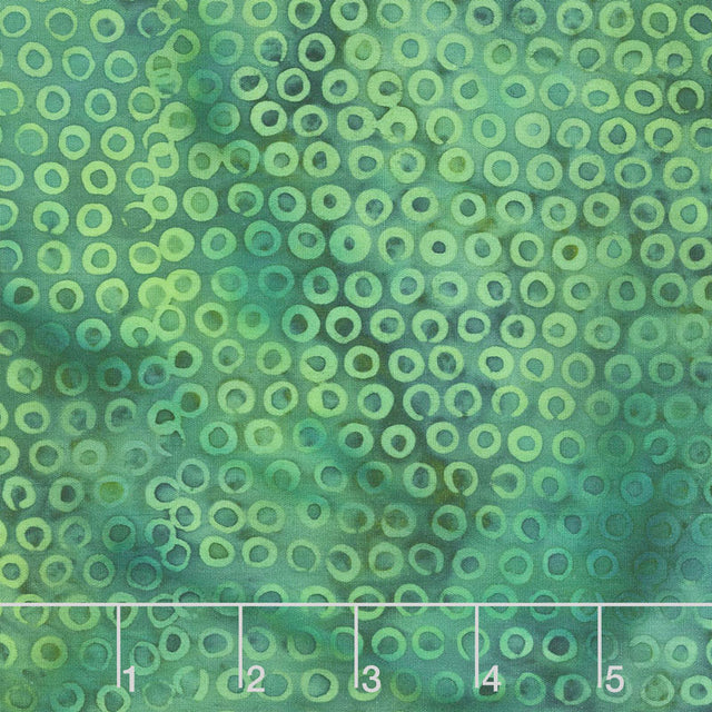 Jewel Box Batiks - Bubble Hole Leaf Yardage Primary Image