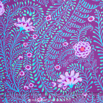 Kaffe Caribbean - Ferns Purple Yardage