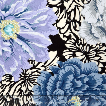 Kaffe Collective - Jewel Brocade Peony Grey Yardage