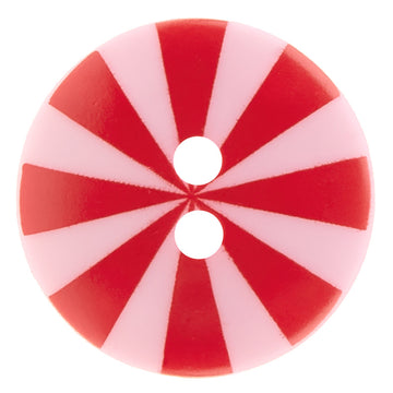 Kaffe Fassett Button - 3/4" Pink & Red Radiate Primary Image