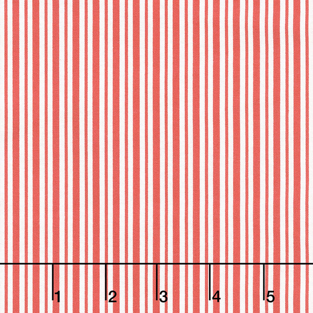 Kimberbell Basics - Mini Awning Stripe Red Yardage