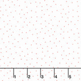 Kimberbell Basics - Tiny Dots White Red Yardage