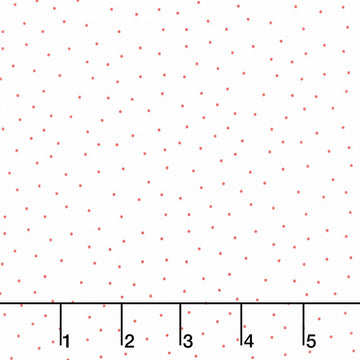 Kimberbell Basics - Tiny Dots White Red Yardage