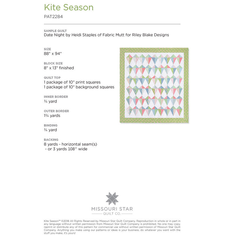 Kite Season Quilt Pattern by Missouri Star Alternative View #1
