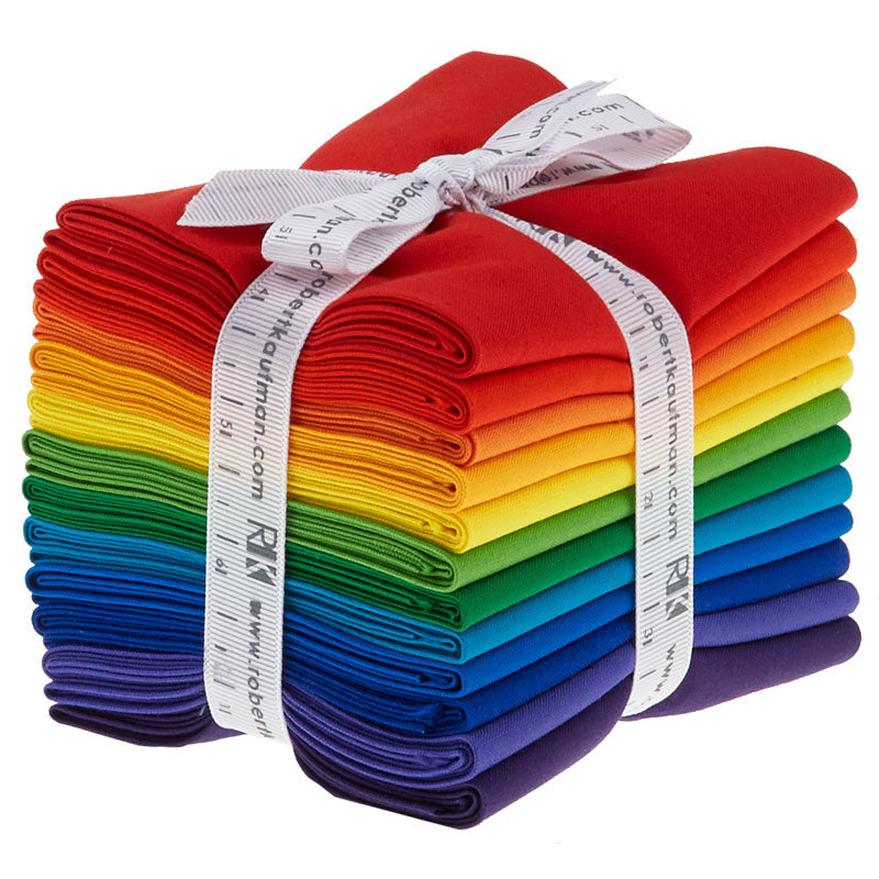 Kona Cotton - Bright Rainbow Palette Fat Quarter Bundle Alternative View #1