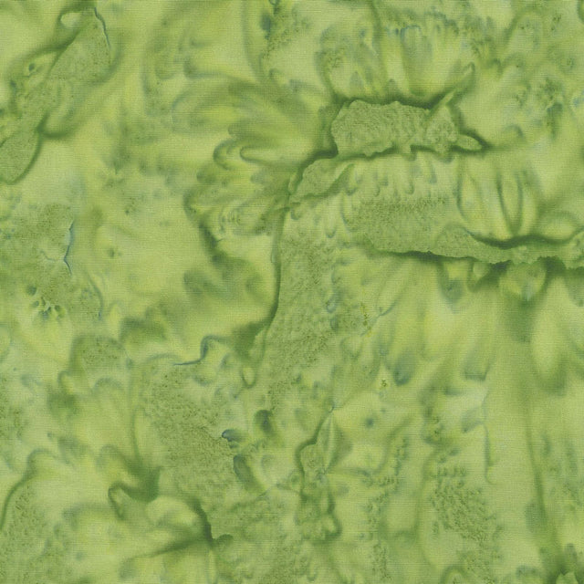 Lava Batik Solids - Isle Lava Broccoli Yardage Primary Image