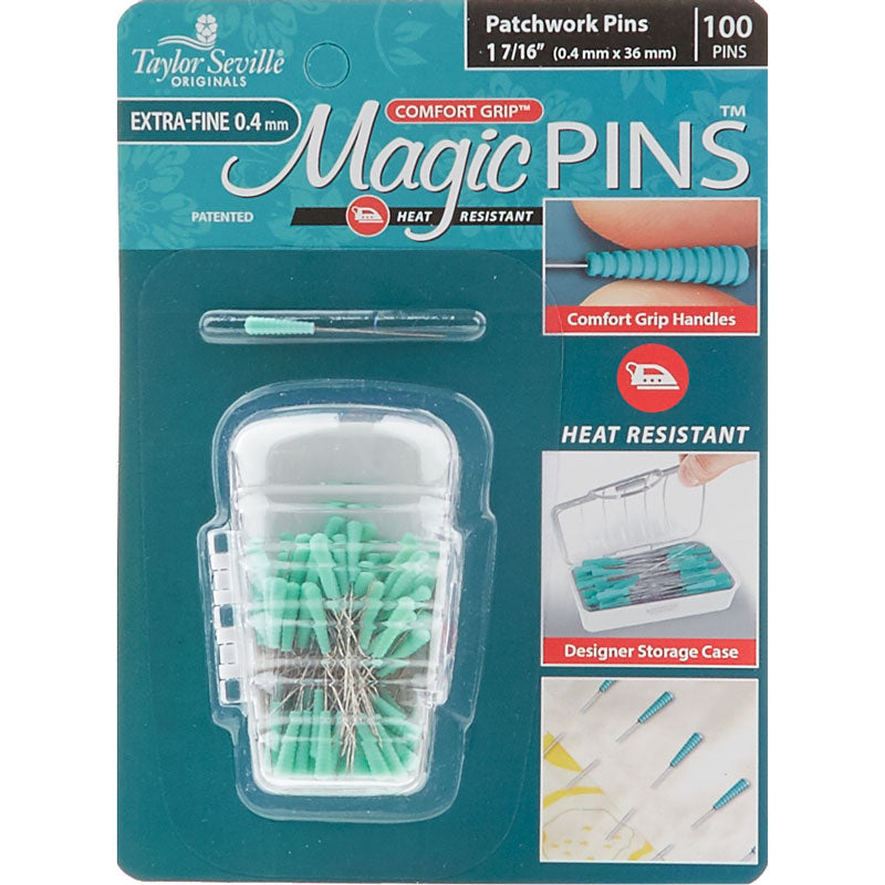 Magic Pins™ Patchwork Extra Fine Pins - 100 count Alternative View #2