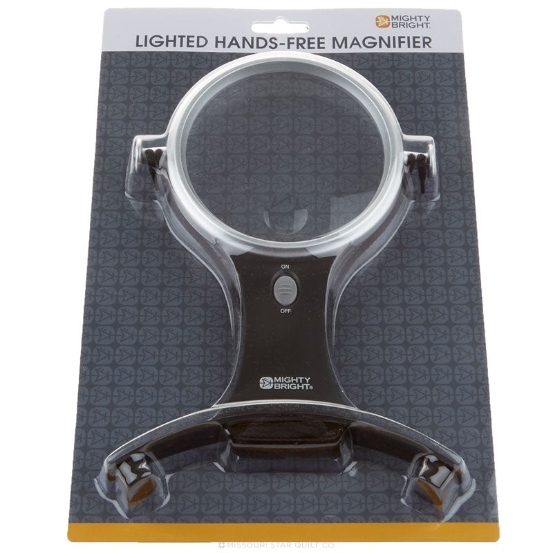 Mighty Bright® Lighted 4" Hands-free Magnifier Alternative View #2