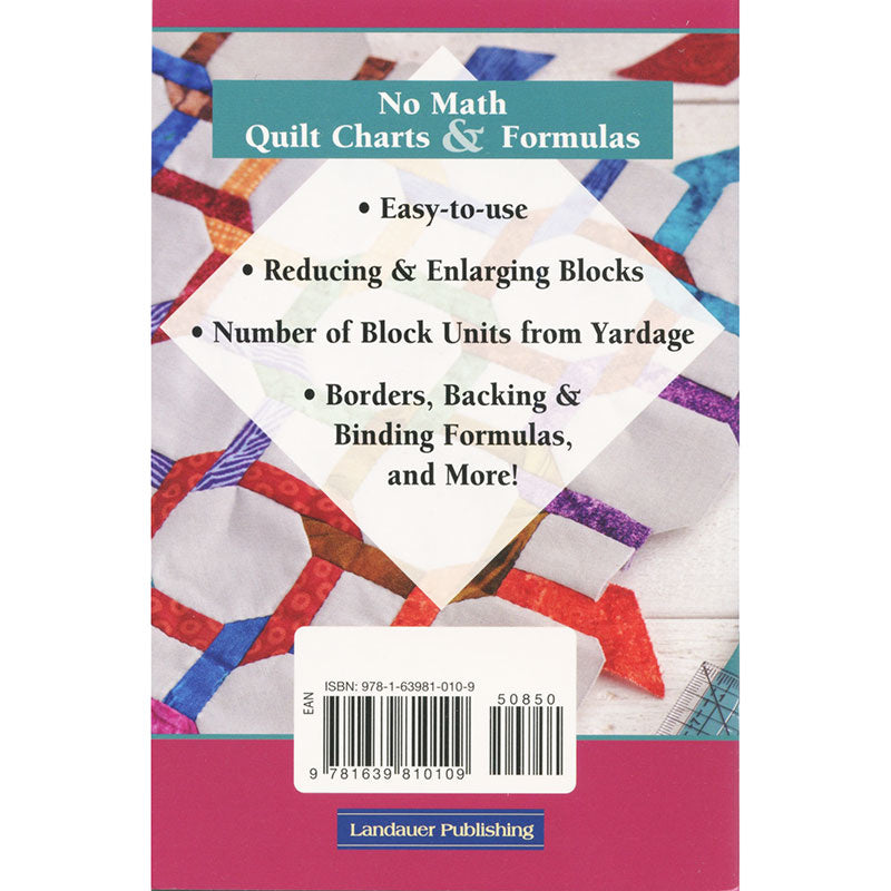 No Math Quilt Charts & Formulas Reference Guide