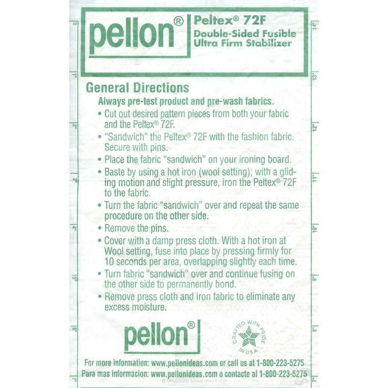 Peltex II Double-Sided Fusible (White) Stabilizer Yardage Alternative View #1