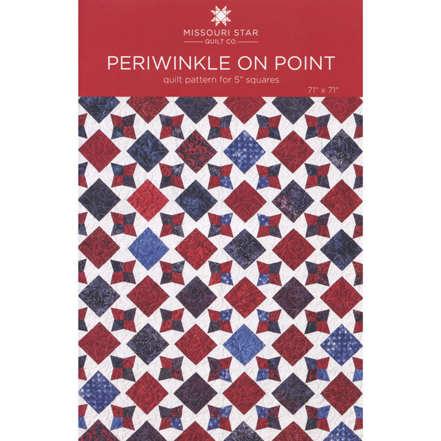 Periwinkle on Point Quilt Pattern by Missouri Star Primary Image