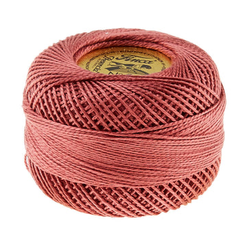 Presencia Perle Cotton Thread Size 8 Medium Antique Rose
