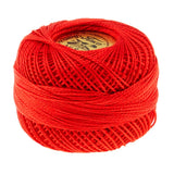 Presencia Perle Cotton Thread Size 8 Bright Red