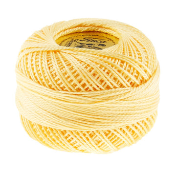 Presencia Perle Cotton Thread Size 8 Pale Yellow