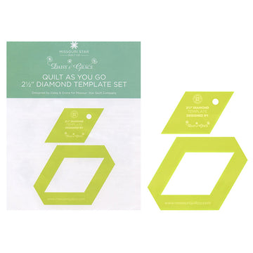 Quilt As You Go 2 1/2" Diamond Template by Daisy & Grace for Missouri Star Quilt Company