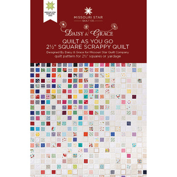 Quilt As You Go 2 1/2" Square Scrappy Quilt Pattern by Missouri Star