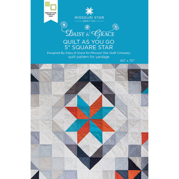 Quilt As You Go 5" Square Star Quilt Pattern by Missouri Star