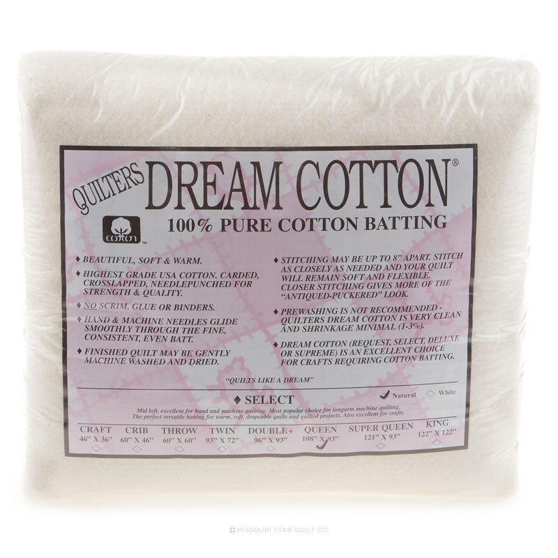 Quilter's Dream Select Natural Cotton Queen Batting