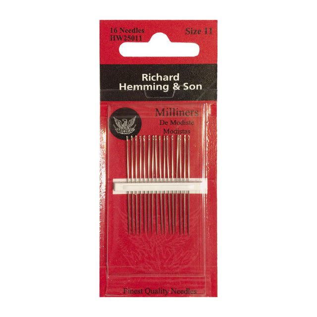Richard Hemming Large Eye Sewing Needles - Milliners (Size 11) Primary Image