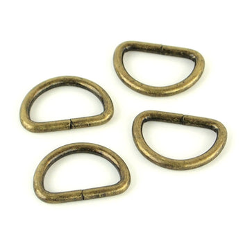 Sallie Tomato 3/4" D-Rings - Set of Four Antique Primary Image