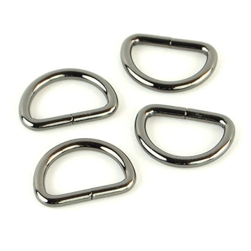 Sallie Tomato 3/4" D-Rings - Set of Four Gunmetal Primary Image