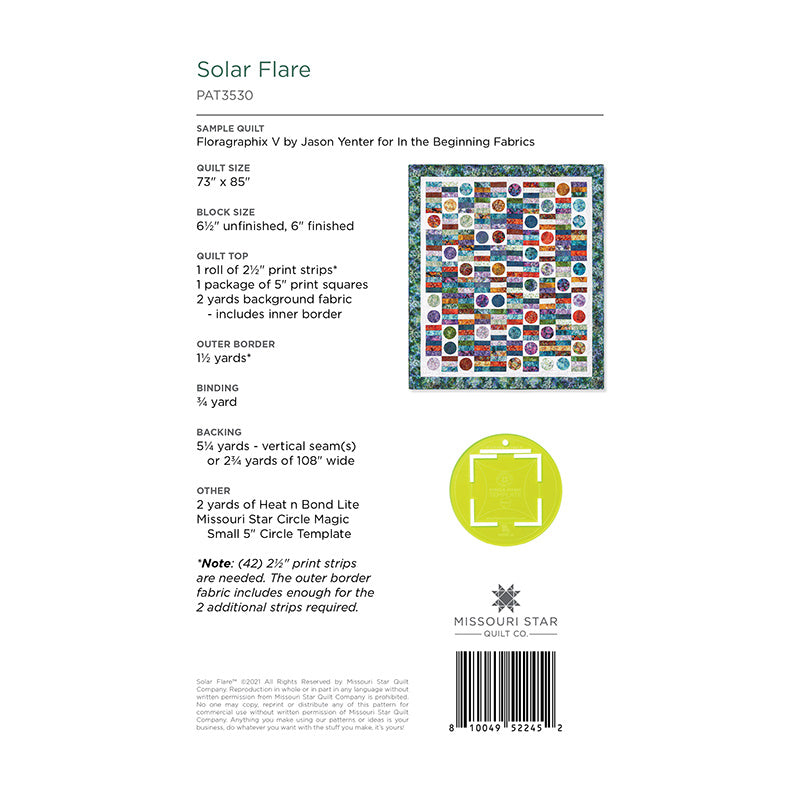 Solar Flare Quilt Pattern by Missouri Star Alternative View #1